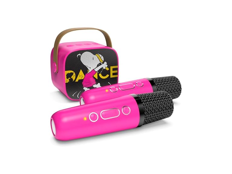 SOAR Peanuts Speaker & 2 Karaoke Mics