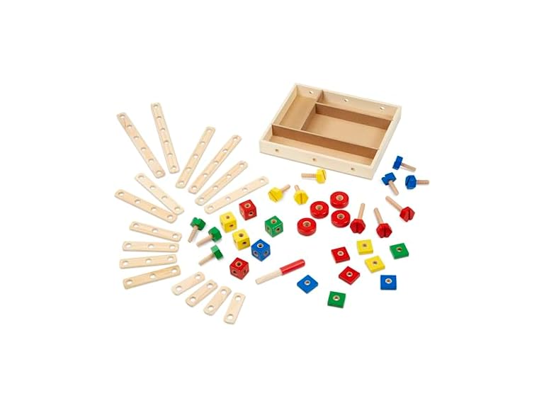 Melissa & Doug Wooden Construction Building Set