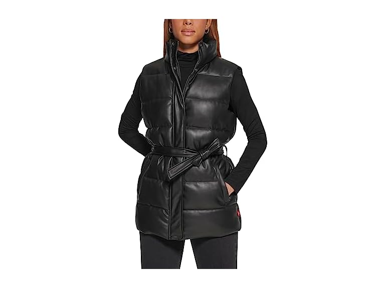 Levi's Women Vegan Leather Puffer Vest